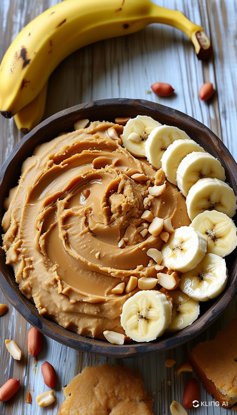 Jordnötssmör & banan bites